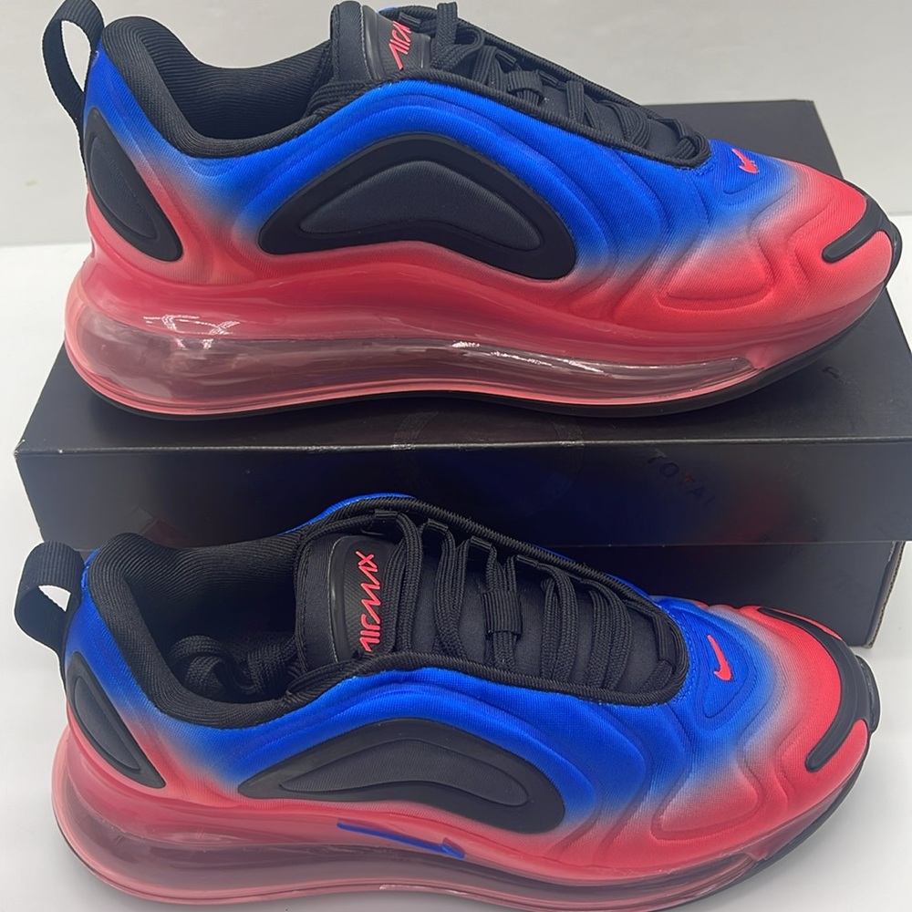 Nike WMNS NIKE AIR MAX 720
BLACK/RACER BLUE-FLASH CRIMSON
AQ3196 013 Sneakers - Picture 2 of 16